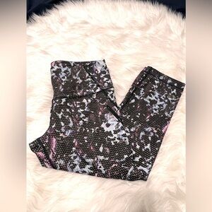 Lululemon Crop Leggings Floral Sport Blue, size 8, women’s